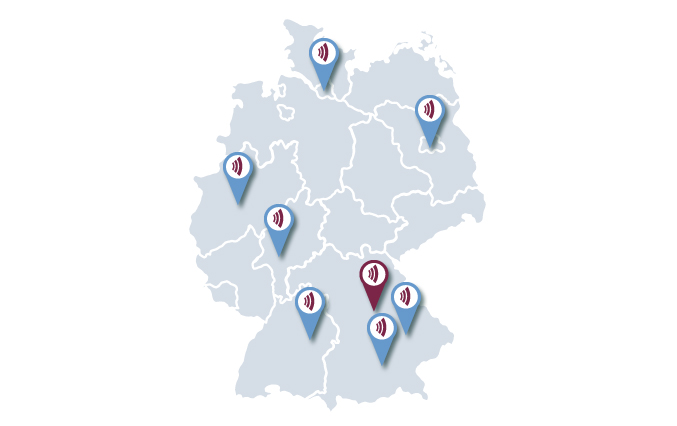 Niederlassungen der Funkwerk video systeme GmbH